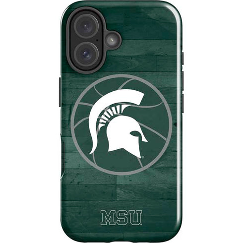 Michigan State University Basketball Courtside iPhone 16 Impact Case